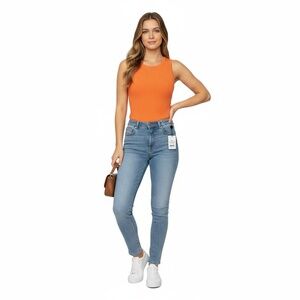 NWT Favorite Daughter Kennedy Tank Top Size XS Creamsicle Ribbed Knit